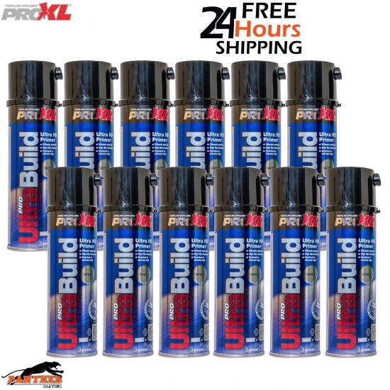 10X PROXL Pro Ultra Build High Build Primer Aerosol 500ml BLACK