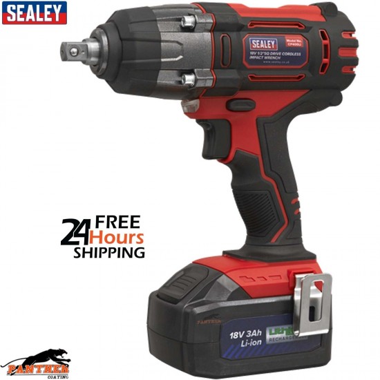 Sealey CP400LI 1/2"Sq Drive Cordless Impact Wrench Gun 18V 3.0Ah Li-ion A