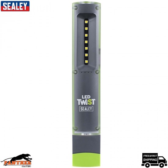 Sealey LED401G Twist Rechargeable Inspection Light 2W & 1W SMD LED LED401G