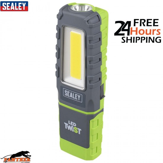 Sealey LED Twist Rechargeable Inspection Light 5W COB & 1W SMD LED601G