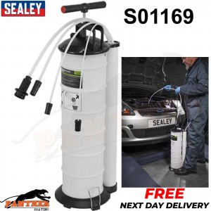 Sealey S01169 Vacuum Oil and Fluid Extractor Manual 6.5ltr Engine Gear Car Van
