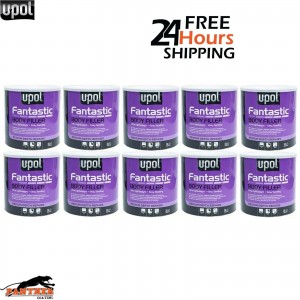 10 X U-Pol Fantastic 10x Polyester Car Body Filler 3L UPOL FANT/3 &BPO Hardener