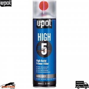 UPOL HIGH 5 HIGH BUILD PRIMER AEROSOL U-POL - DARK GREY