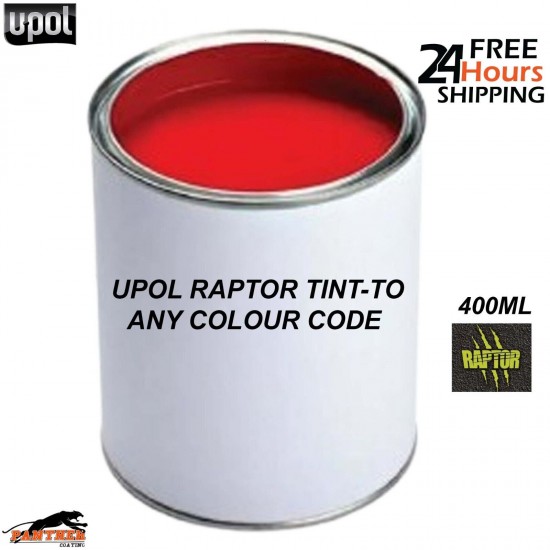 400ML TINT COLOUR FOR UPOL RAPTOR & MIPA PROTECTOR - ANY COLOUR CODE AVAILABLE