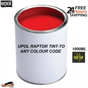 1000ML TINT COLOUR FOR UPOL RAPTOR & MIPA PROTECTOR - ANY COLOUR CODE AVAILABLE