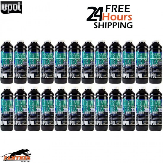 24X U-POL GRAVITEX PLUS HS STONE CHIP COATING PROTECTER 1LTR - WHITE