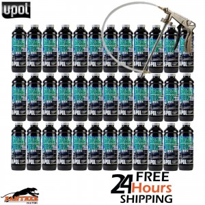 36X U-POL GRAVITEX PLUS HS STONE CHIP COATING UPOL, PROTECTER 1L WITH GUN -GREY