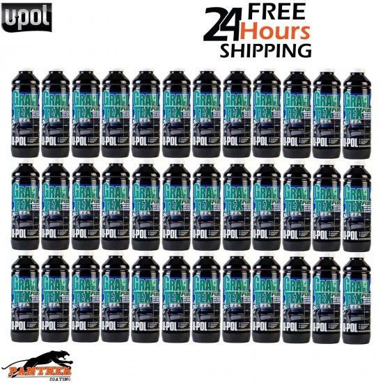 36X U-POL GRAVITEX PLUS HS STONE CHIP COATING PROTECTER 1LTR - WHITE