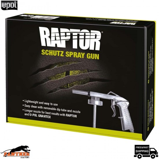 U-POL RAPTOR GRAVITEX BED LINER SPRAY GUN STONECHIP SCHUTZ GUN/1 *GENUINE UPOL*