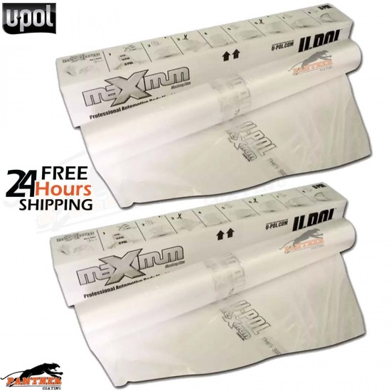 2X U-Pol Clear Static Poly Masking Roll 5m x 120m U-Pol