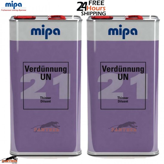 2X MIPA UN 21 THINNER UN21 5LT