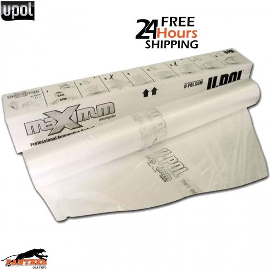 U-Pol Clear Static Poly Masking Roll 5m x 120m U-Pol