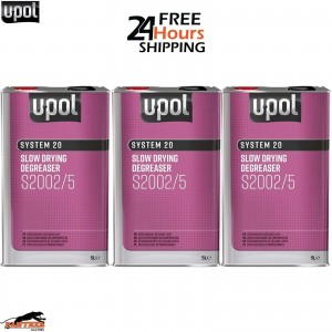 3X U-POL SYSTEM 20 S2002/5 SLOW PANELWIPE DEGREASER 5L Panel wipe Upol