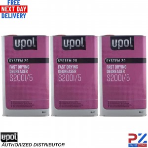 3X U-POL SYSTEM 20 S2001/5 FAST PANELWIPE DEGREASER 5L Panel wipe Upol